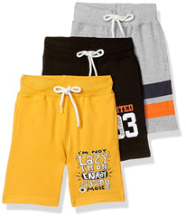T2F Boys BYS-SHORTS-S6 Shorts (pack of 3)