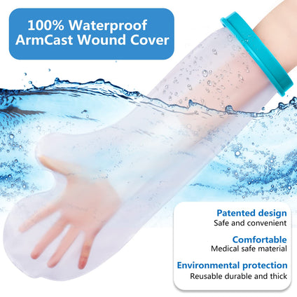 Waterproof Cast Cover for Shower Arm Kids,Cast Protector Arm Cast Sleeve Bag for Wounds,Broken Hands Arms,Bandage,Burns