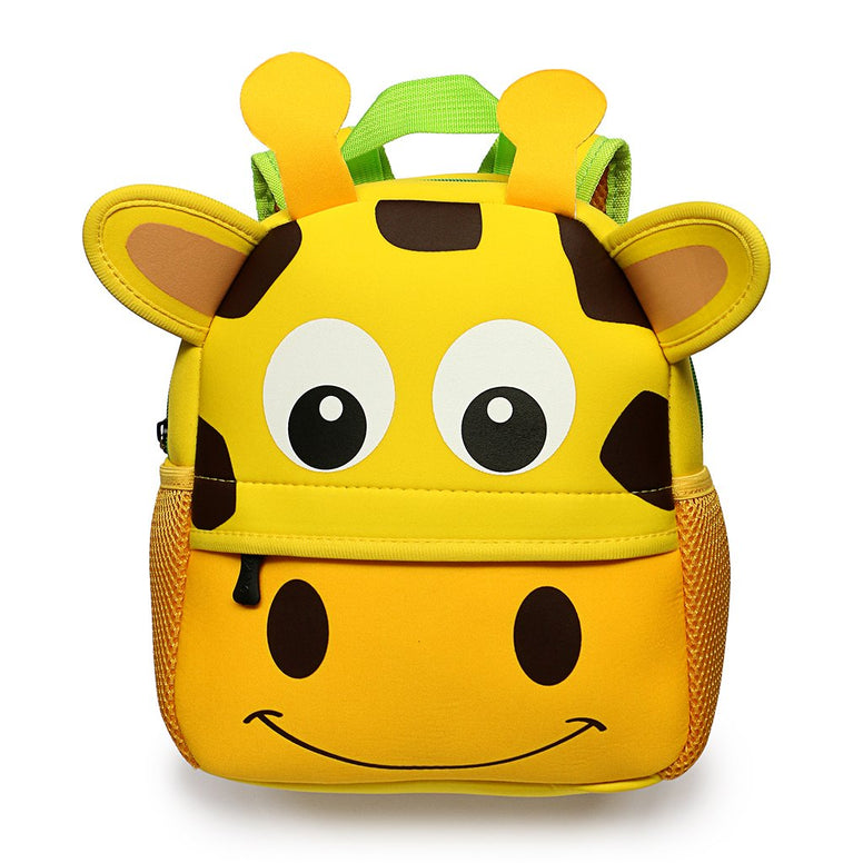 Hipiwe Toddler Backpack for Little Kids Water Resistance Kindergarten Preschool Bags Neoprene Children Schoolbag Cute Animal Cartoon Backpacks for Baby Boys Girls