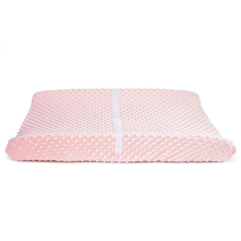 Munchkin Diaper Changing Pad Covers, 2 Pack, Pink/White – Fits Standard Contoured Changing Pads