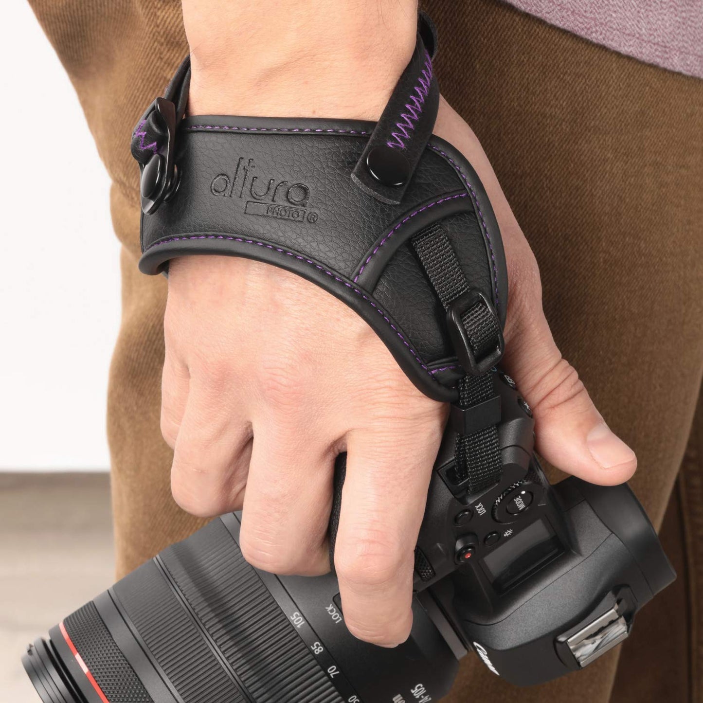 Camera Hand Strap - Rapid Fire Secure Grip Padded Wrist Strap Stabilizer by Altura Photo for DSLR and Mirrorless Cameras