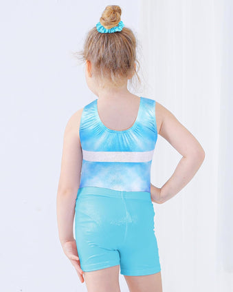 BAOHULU Leotard for Girls Gymnastics Toddler Sparkle Stripes Tank Biketards One Piece