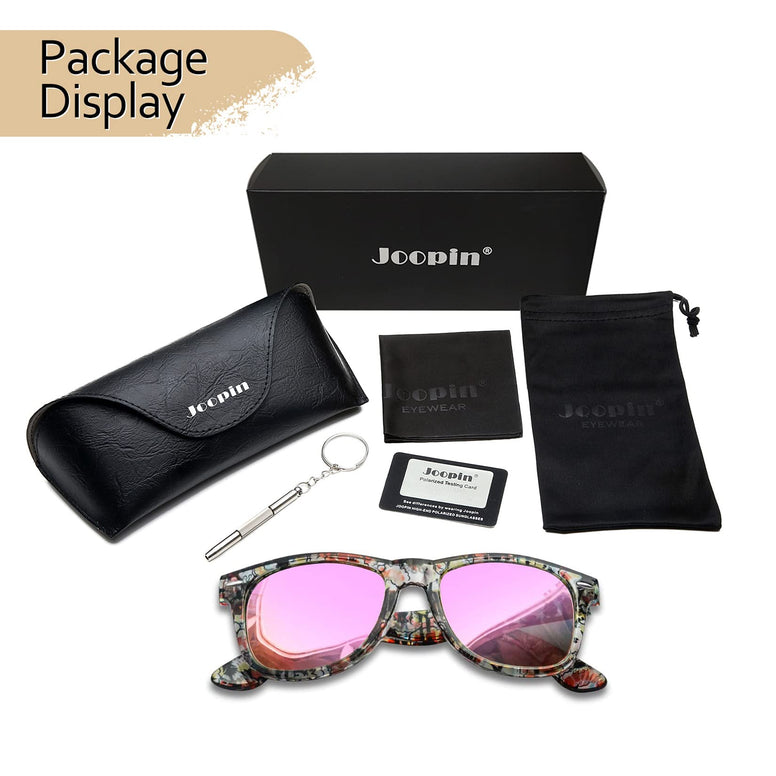 Joopin Polarized Sunglasses Men Women, Classic Square Sun Glasses 100% UV Protection Driving Fishing