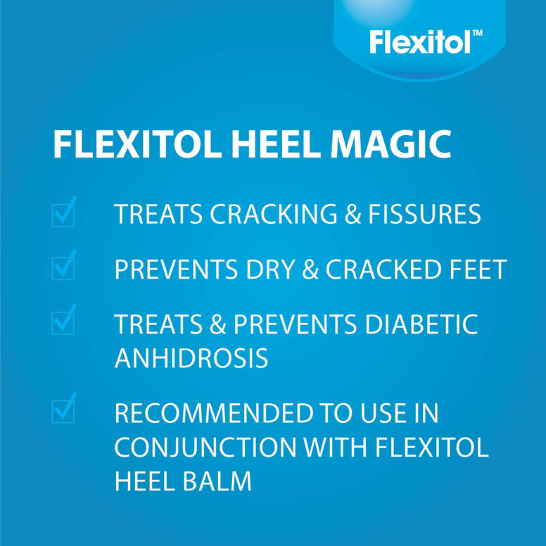 Flexitol Heel Magic For Dry Skin or Rough Heels with Shea Butter & Vitamin E, 2.5 Ounce