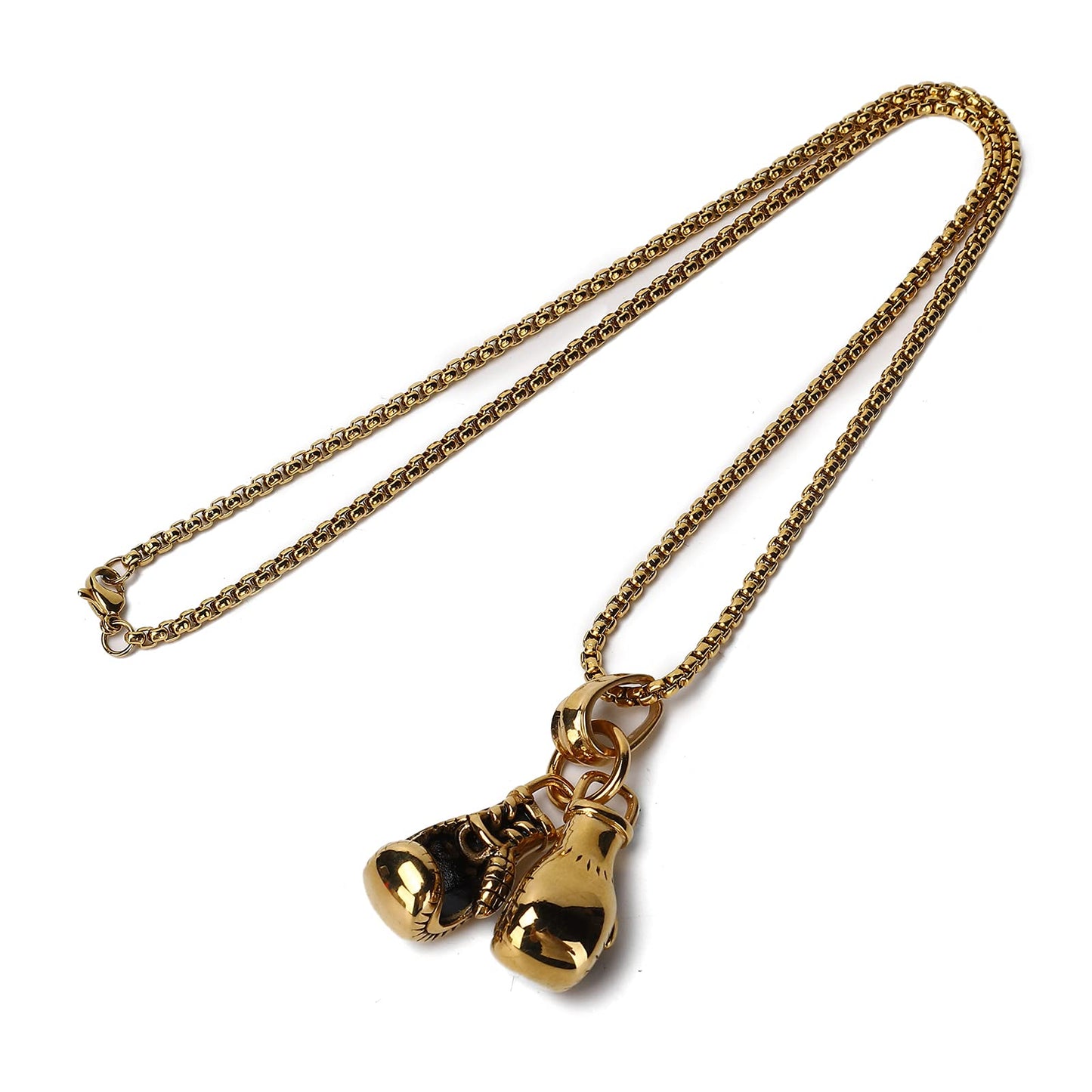 Men's Jewelry Hip Hop Style Vintage Boxing Glove Pendant Necklace Jewelry Necklace Gift Clothes Accessory Men's Jewelry Set, Men's Western Jewelry
