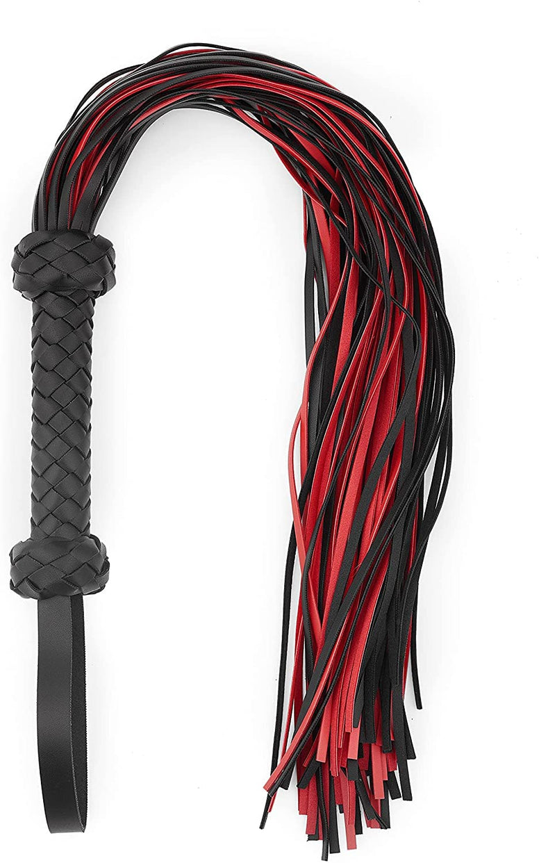 ND Riding Whip Horse Riding Crop Harness (B Red)