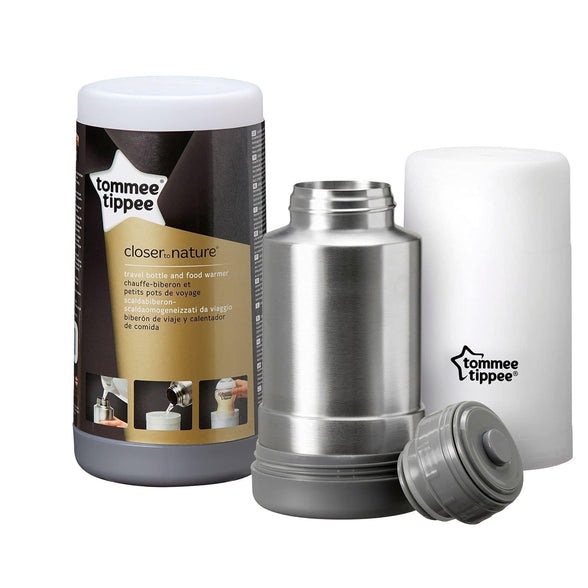 Tommee Tippee Tt423000 Closer To Nature Travel Bottle & Food Warmer, White