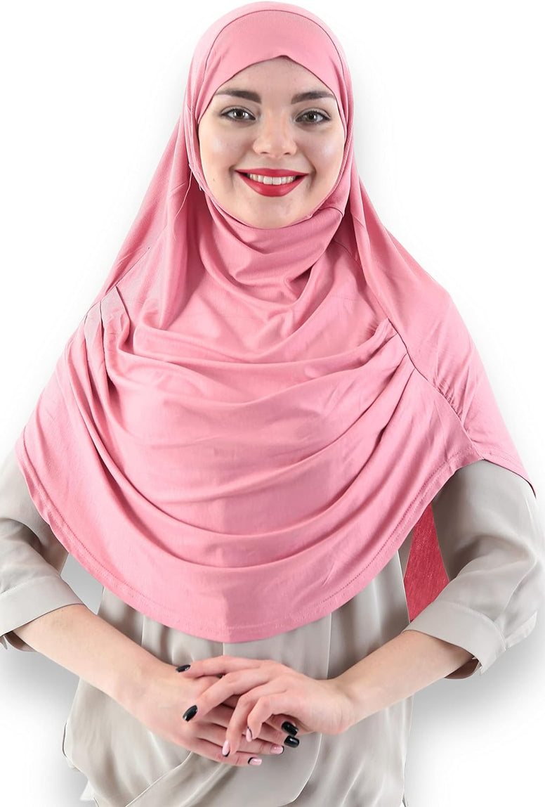 Avanos Easy Wear Soft Hijab for Women, Instant Hijab Long Scarf, Jersey Turbans Prayer Muslim Abayas Dress Clothes Jilbab