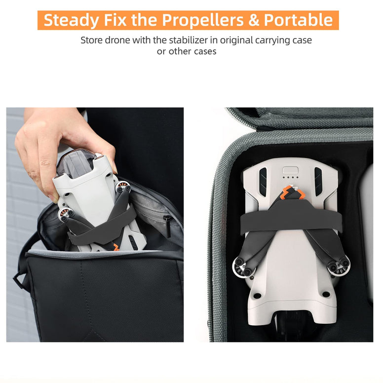 MAKINGTEC Propeller Holder for DJI Mini 3 Pro, Propellers Strap Props Blades Fixator for DJI Mavic Mini 3 Pro Accessories (Black)