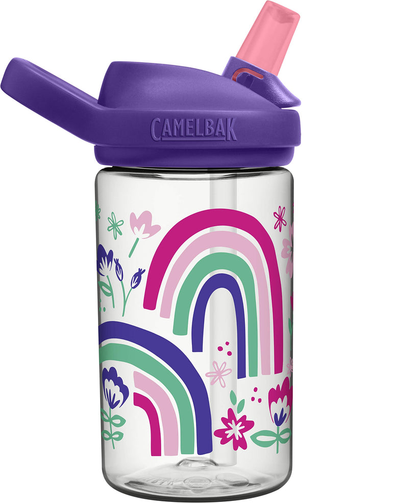 CAMELBAK Eddy+ 14oz Kids Water Bottle - Rainbow Floral - 14oz/400ml