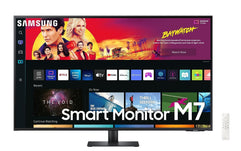 SAMSUNG 43" inch 4k UHD Smart Monitors USB-C | Wireless Connectivity Wifi, Bluetooth, with in-built Speaker | Smart TV experience, Workspace & IoT Hub with Voice Remote | LS43BM700UMXUE