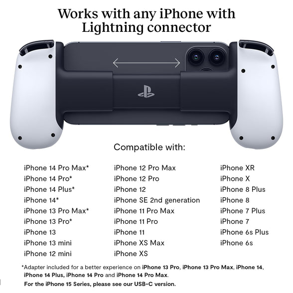 Backbone One Mobile Gaming Controller for iPhone [PlayStation Edition] - Enhance Your Gaming Experience on iPhone - Play PlayStation, Play XBOX, Steam, Fortnite, Call of Duty: Mobile & More