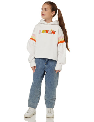 Levi's girls Levi's® Rainbow Trim Cropped Hoodie T-Shirt,4Years