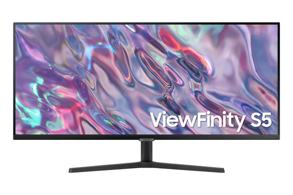 Samsung 34" ViewFinity S5 S50GC with Ultra WQHD resolution, Ultra-smooth experience with 100Hz refresh rate and Incredibly slim and stylish design with border-less screen - LS34C500GAMXUE