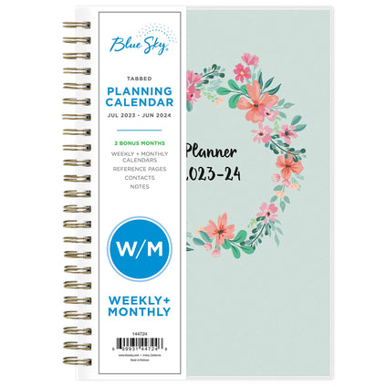 Blue Sky 2023-2024 Academic Year Weekly and Monthly Planner, 5