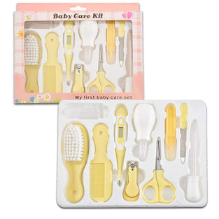 Baby Grooming Kit, Baby Care Items, Baby Care Essentials Set, Baby Supplies Set, 8PCS Baby Health Care Set Portable Baby Care Kit, Safety Cutter Baby Nail Kit for Newborn, Infant & Toddler(Yellow)