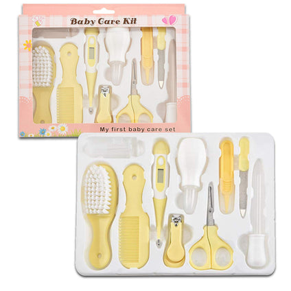 Baby Grooming Kit, Baby Care Items, Baby Care Essentials Set, Baby Supplies Set, 8PCS Baby Health Care Set Portable Baby Care Kit, Safety Cutter Baby Nail Kit for Newborn, Infant & Toddler(Yellow)