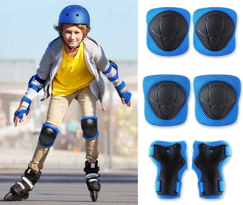 SKEIDO Adjustable Kids Helmet for Ages 5-8 Years Boys Girls Sports Protective Gear Set Knee Elbow Wrist Guards Pads for Skateboard Bike Roller Skating Cycling Scooter Hiking Hoverboard