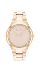 Calvin Klein, Admire Women's Carnation Gold Dial, Ionic Plated Carnation Gold Steel Watch - 25200368