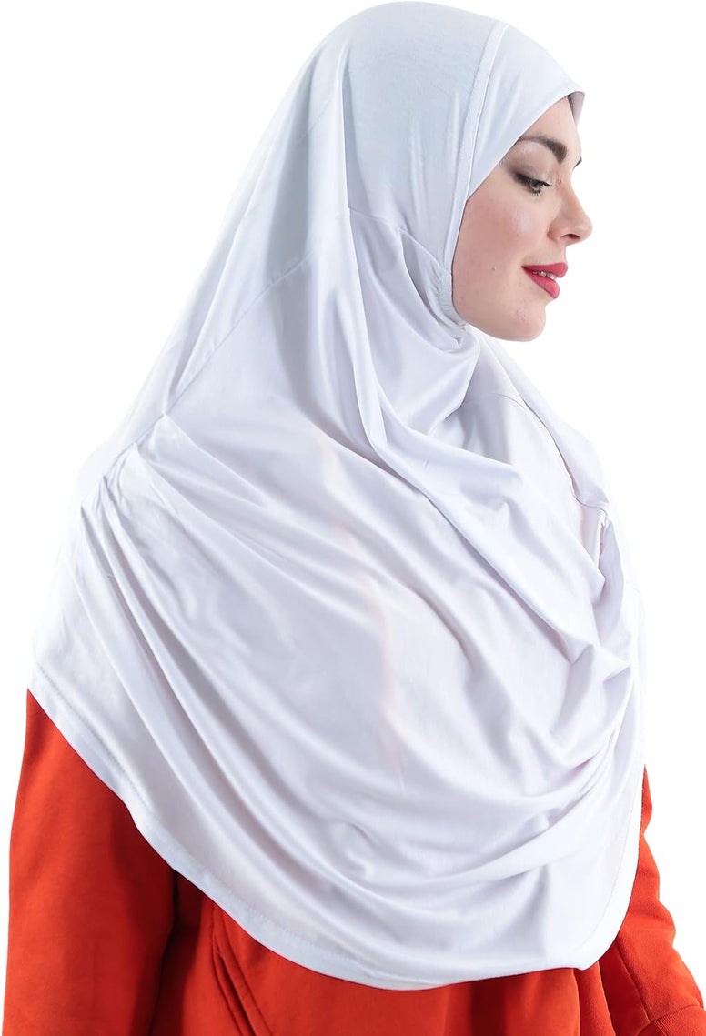 Avanos Easy Wear Soft Hijab for Women, Instant Hijab Long Scarf, Jersey Turbans Prayer Muslim Abayas Dress Clothes Jilbab