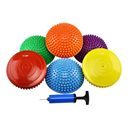 Yes4All 3 Shapes Hedgehog Balance Pods and Balance Disc, Rocky Balance, Stability, Core Strength, Coordination for Adults, Obstacle Course for Dogs