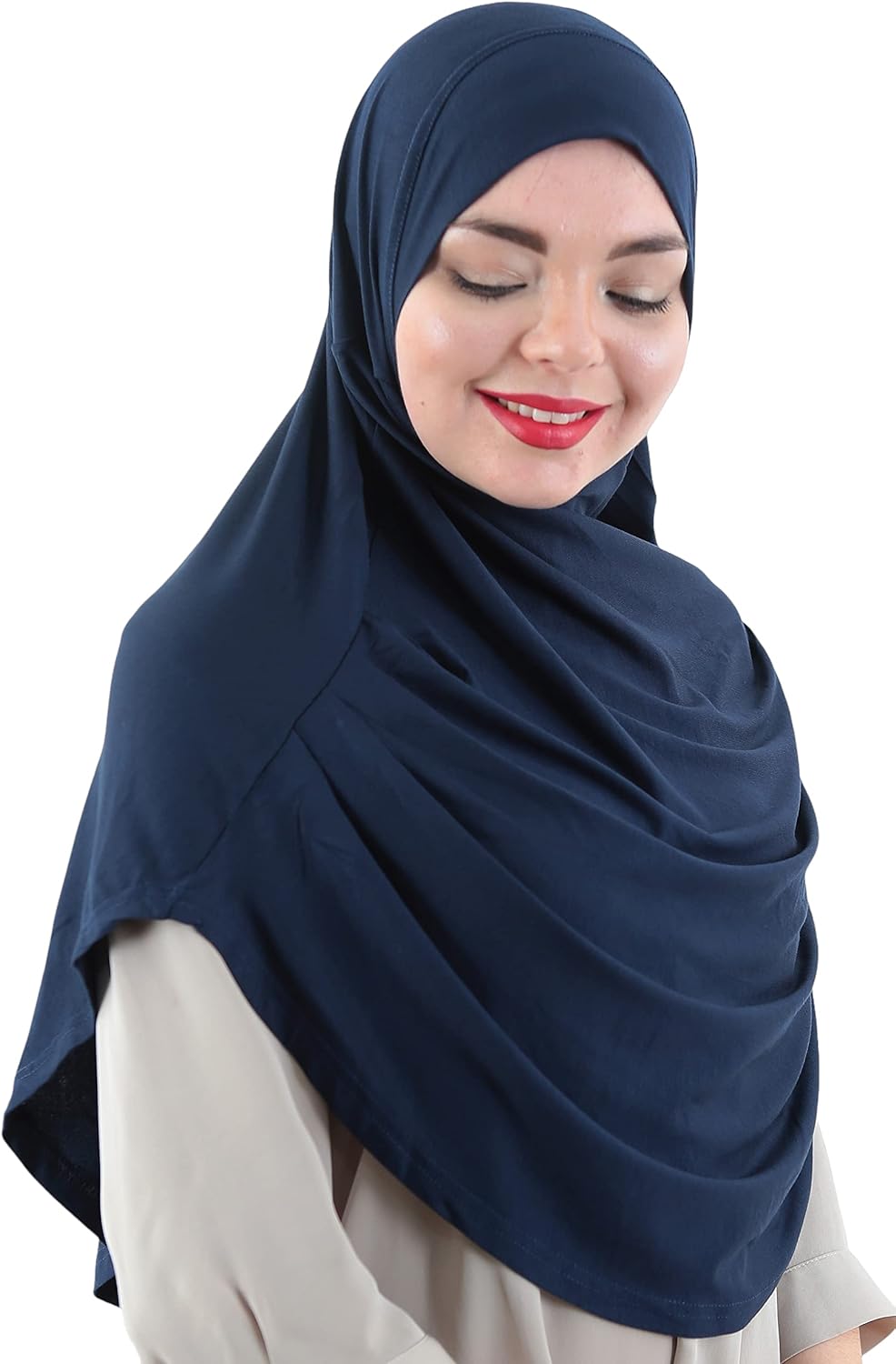 Avanos Easy Wear Soft Hijab for Women, Instant Hijab Long Scarf, Jersey Turbans Prayer Muslim Abayas Dress Clothes Jilbab