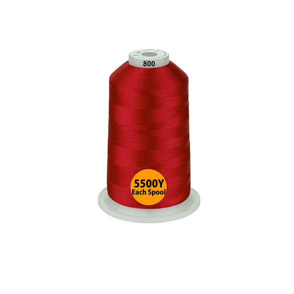 Simthread - 26 Selections - Various Assorted Color Packs of Polyester Embroidery Machine Thread Huge Spool 5500Y for All Purpose Sewing Embroidery Machines - Essential Color 1