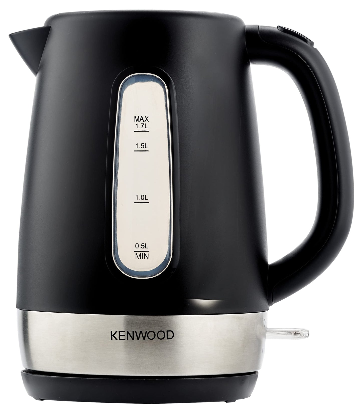 KENWOOD Kettle 1.7L Cordless Electric Kettle 2200W with Auto Shut-Off & Removable Mesh Filter ZJP01.A0BK Black/Silver