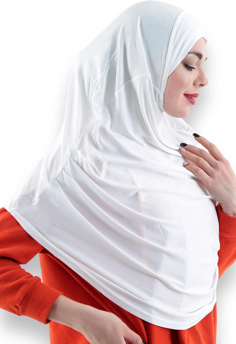 Avanos Easy Wear Soft Hijab for Women, Instant Hijab Long Scarf, Jersey Turbans Prayer Muslim Abayas Dress Clothes Jilbab