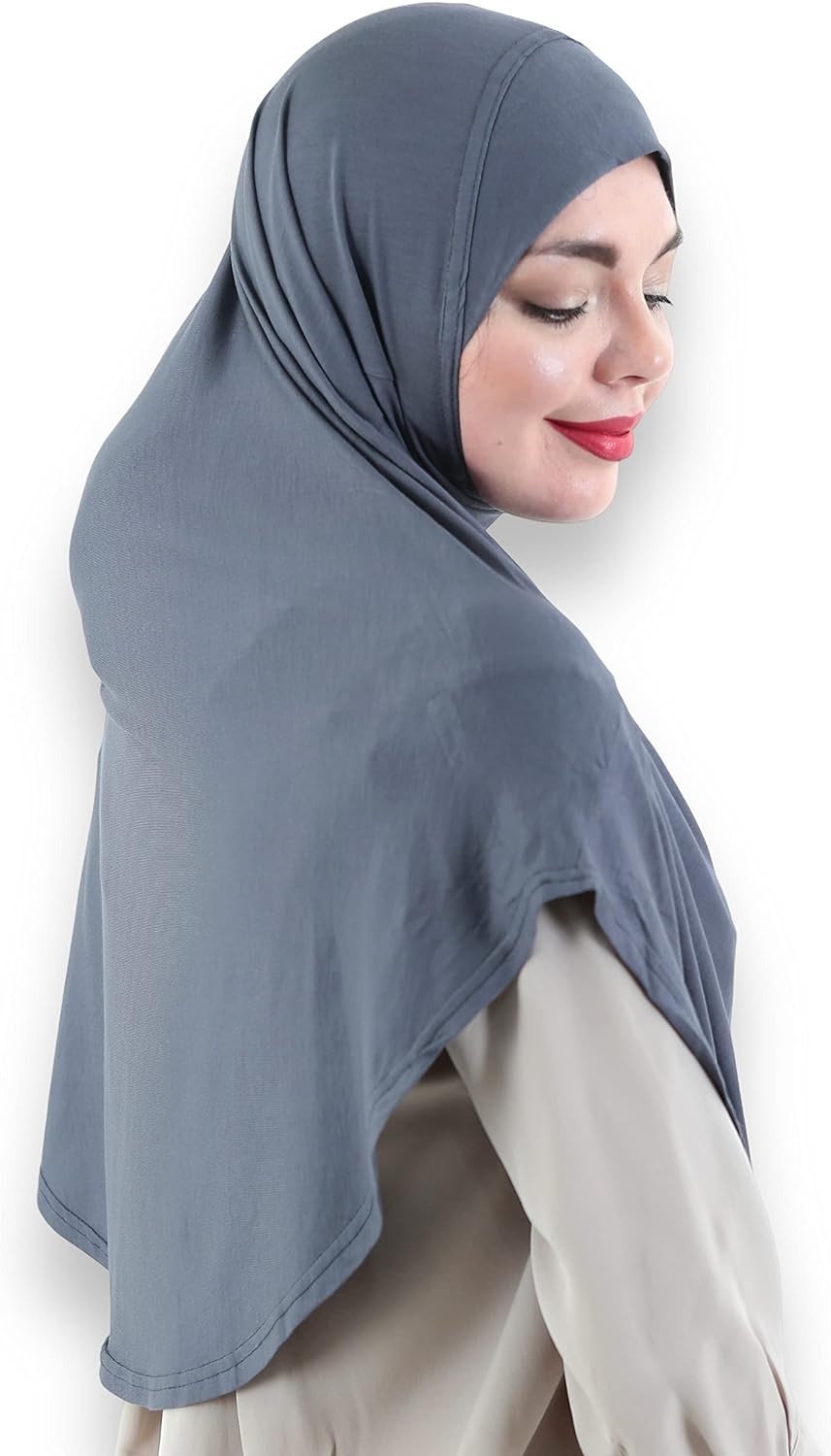 Avanos Easy Wear Soft Hijab for Women, Instant Hijab Long Scarf, Jersey Turbans Prayer Muslim Abayas Dress Clothes Jilbab