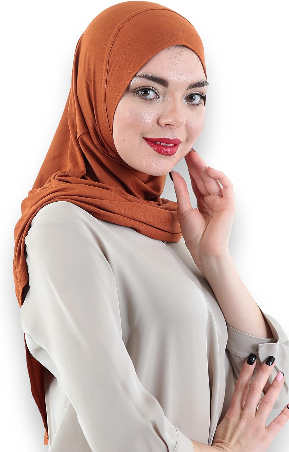 Avanos Easy Wear Soft Hijab for Women, Instant Hijab Long Scarf, Jersey Turbans Prayer Muslim Abayas Dress Clothes Jilbab