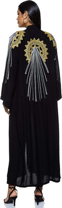 Nukhbaa Women's Abaya, Black