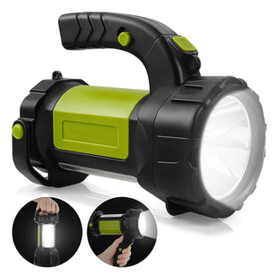 Camping Lantern Rechargeable, LED Flashlight Spotlight Lantern with 700LM, 3600 Capacity Battery Powered, Portable Bright Camping Light for Emergency, Outdoor Hiking, Power Outages