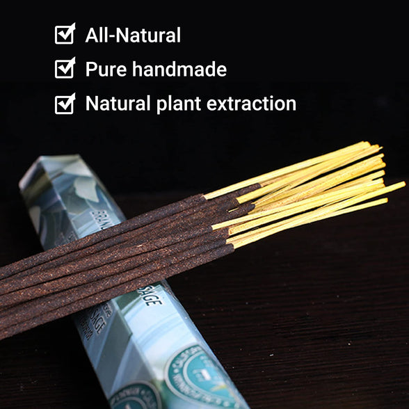 White Sage Incense Sticks 20 Sticks Natural Incense Sticks for Smudging & Home Fragrance