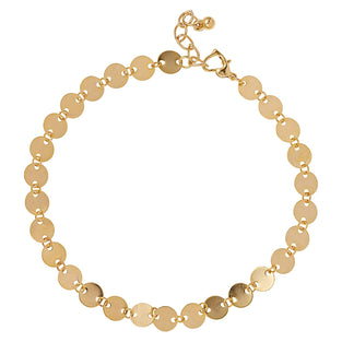 Alwan Gold Plated Long Size Anklet for Women - EE3840L