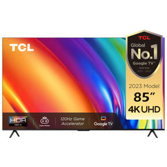 TCL 85 Inch 4K Ultra HD Smart TV, Google TV with 120Hz Game Accelerator, Dolby Vision & Atmos, HDR 10, Built-In Chromecast Assistant, 60HZ MEMC, 85P745 (2023 Model)