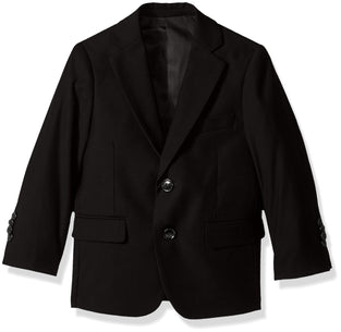 Isaac Mizrahi Boys' Little Solid Sport Blazer, Black, 7