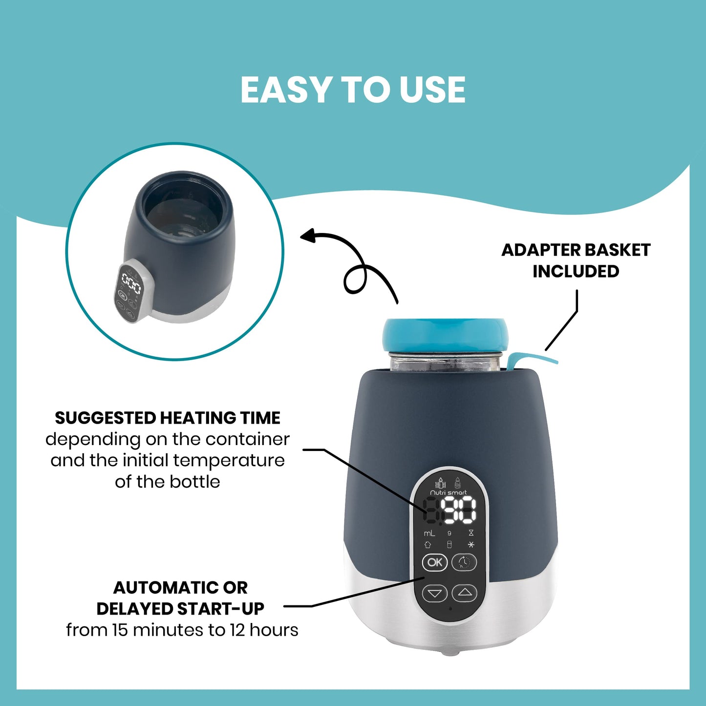 BabyMoov Babymoov NutriSmart Car/Home Bottle|Warmer, Piece of 1