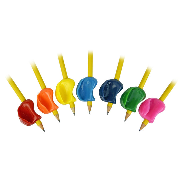 The Pencil Grip Pencil Grips, The Crossover Grip, Ergonomic Writing Aid For Righties And Lefties, Colorful Pencil Grippers, Assorted Classic Colors, 6 Count - TPG-17806