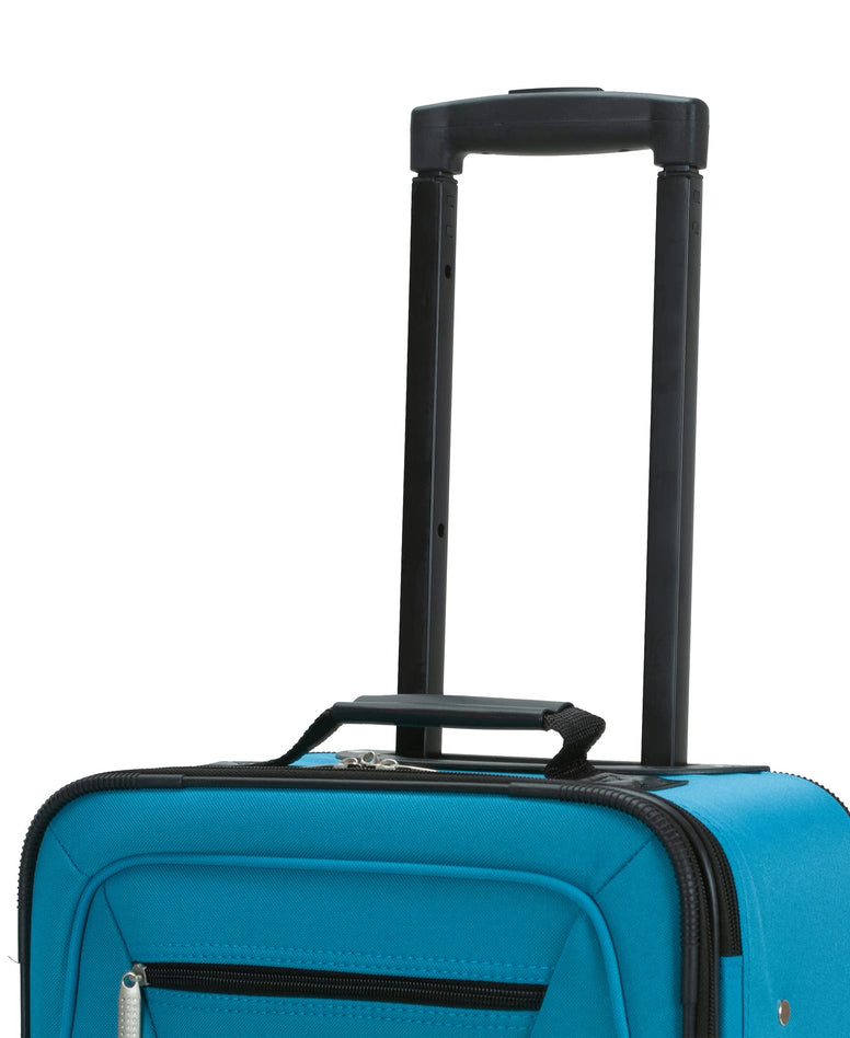 Rockland Fashion Softside Upright Luggage Set, Color, One Size, Fashion Softside Upright Luggage Set