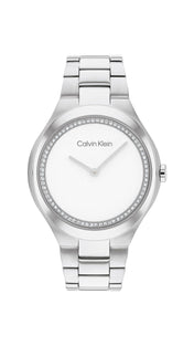 Calvin Klein, Admire Women's White Dial, Stainless Steel Watch - 25200365