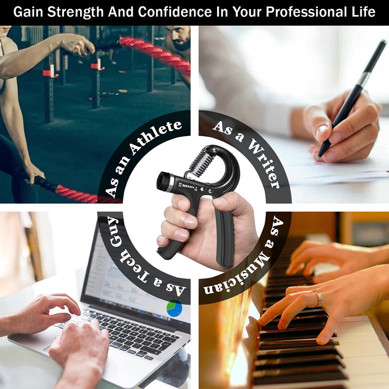 A5 Fitness Hand Grip Strengthener for wrists, fingers, and forearm