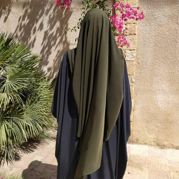 IBTOM CASTLE Women Muslim Abaya Hijab Dubai Middle Head Scarf Long Khimar Ramadan Eid Prayer Hijab Wrap Burkas Islam Niqab