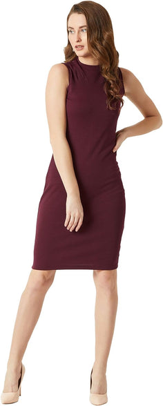 Miss Olive Women's Bodycon Knee-Length Dress