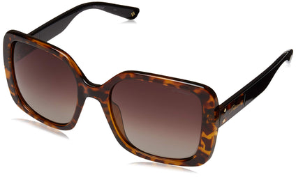 Polaroid Women 201360 Sunglasses, Color: Havana, Size: 55