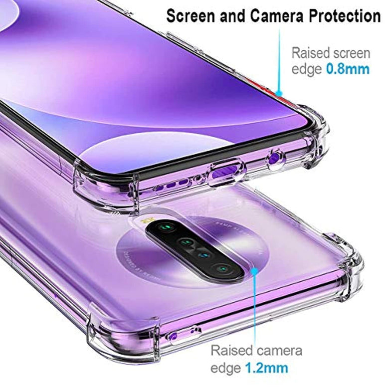 Xiaomi Redmi K30 / K30 5G / Xiaomi Poco X2 Case Cover Flexible Bumper With Reinforced Corners Transparent Protective Case For Xiaomi Redmi K30 / K30 5G / Xiaomi Poco X2 (Clear) By Nice.Store.Uae