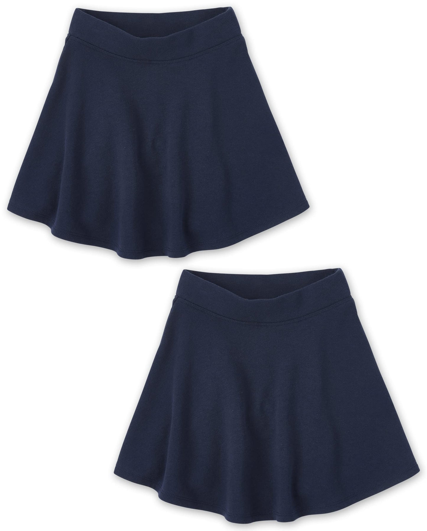 The Children's Place girls Uniform Active French Terry Skort 2-Pack Skirt Set (pack of 2) XS