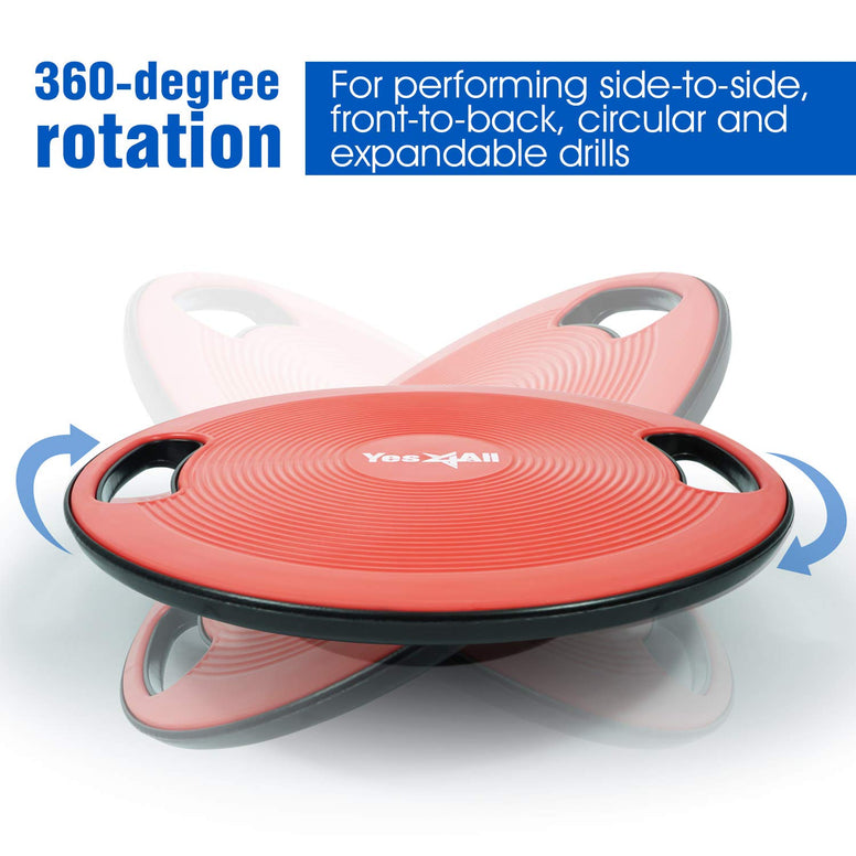 Yes4All Plastic Wobble Balance Board - Red