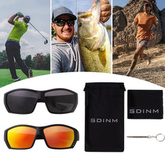 SDinm Polarized Sports Sunglasses for Men Women Cycling Fishing Golf Driving Shades Sun Glasses UV Protection