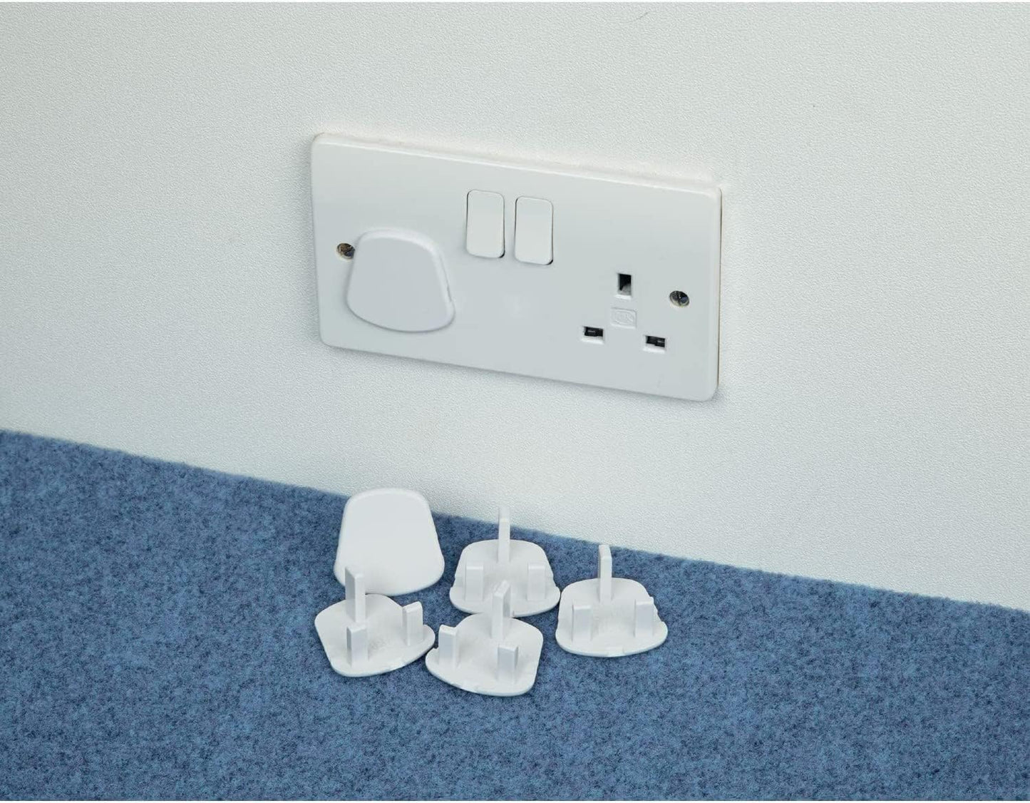 SKY-TOUCH 12pcs per Pack Baby Proofing Plug Covers, White Outlet Covers Safety Covers, Electrical Protectors for your Child and Babies at Home